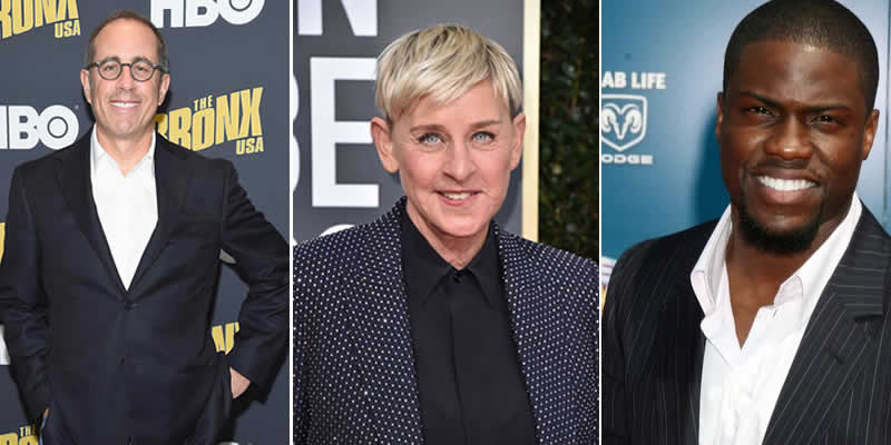 Comedy Legends: Net Worth Comparison of Jerry Seinfeld, Kevin Hart, and Dave Chapelle